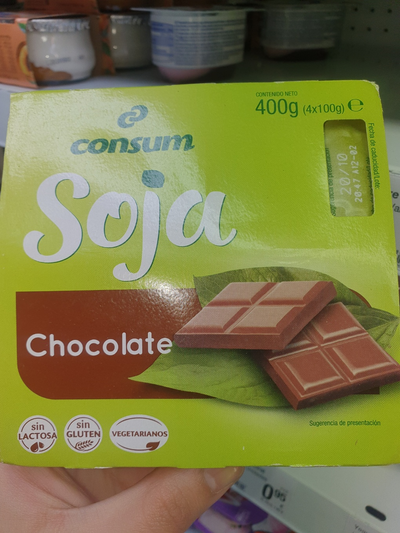 Postre de soja sabor chocolate Postre de soja sabor chocolate