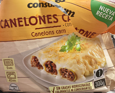 Canelones Carne con bechamel Canelones Carne con bechamel