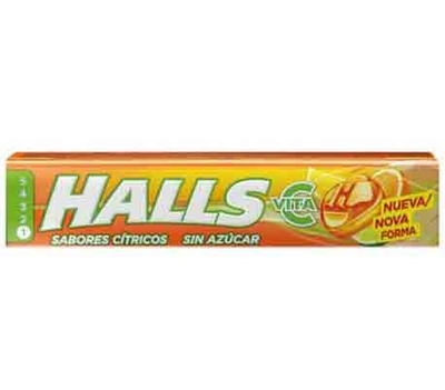 HALLS CARAMELO CITRICO SIN AZUCAR 32GR HALLS CARAMELO CITRICO SIN AZUCAR 32GR