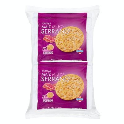 Tortitas de maíz sabir jamón Tortitas de maíz sabir jamón