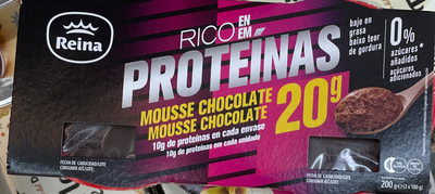 Mousse chocolate rico en proteínas Mousse chocolate rico en proteínas