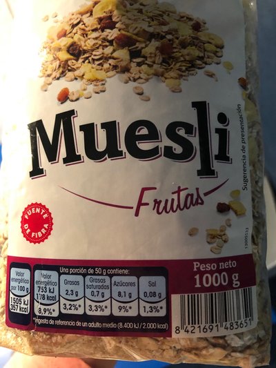 Muesli frutas Muesli frutas