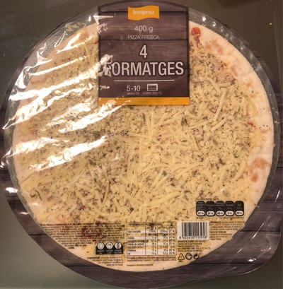 BONPREU Pizza Fresca 4 Quesos BONPREU Pizza Fresca 4 Quesos