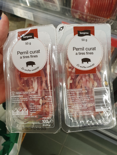 Jamón curado a tiras finas Jamón curado a tiras finas