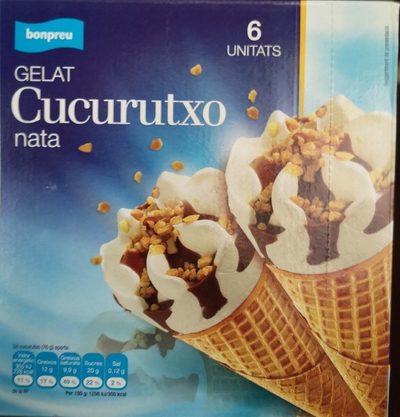 BONPREU Helado Cono De Nata BONPREU Helado Cono De Nata