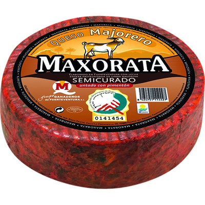 QUESO MAJORERO CON PIMENTON DOP PESO APROX. 200 GR QUESO MAJORERO CON PIMENTON DOP PESO APROX. 200 GR