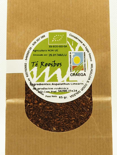 Rooibos', 'ingredientslist': 'rooibos (aspalathus Linearis) Procedente De La Agricultura Ecológica. Rooibos', 'ingredientslist': 'rooibos (aspalathus Linearis) Procedente De La Agricultura Ecológica.