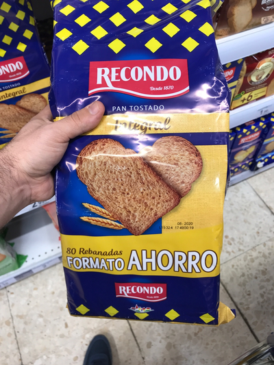 Pan tostado integral Pan tostado integral