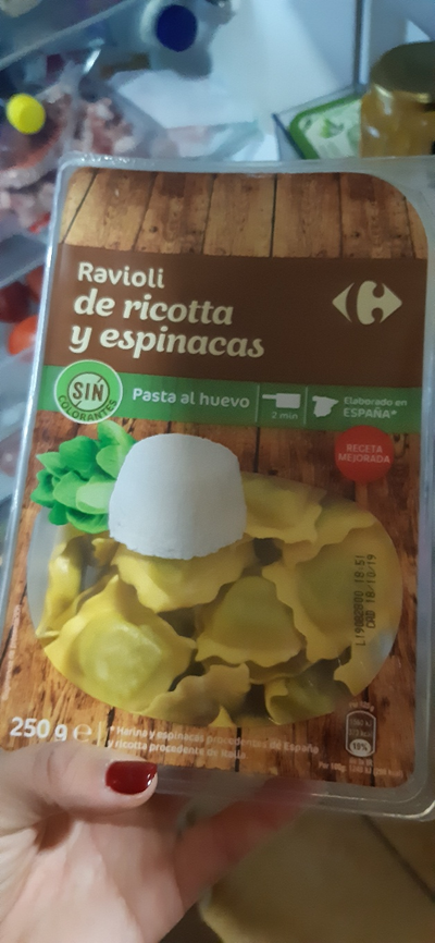 Ravioli de ricotta y espinacas Ravioli de ricotta y espinacas