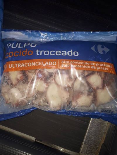 Pulpo cocido troceado congelado Pulpo cocido troceado congelado