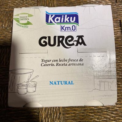 Yogurt natural Kaiku gurea Yogurt natural Kaiku gurea