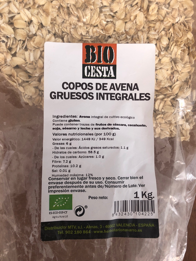 Copos de avena gruesos integrales Copos de avena gruesos integrales
