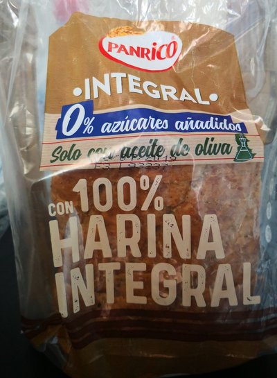 Pan de molde integral Pan de molde integral