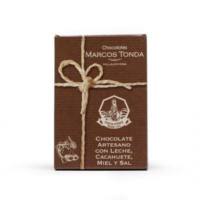 Tableta Chocolate Artesano Cacahuete Con Miel Chocolates Marcos Tonda 100g Tableta Chocolate Artesano Cacahuete Con Miel Chocolates Marcos Tonda 100g