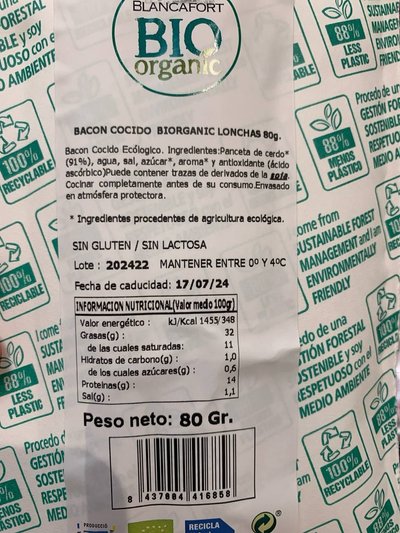 Bacon cocido Bacon cocido