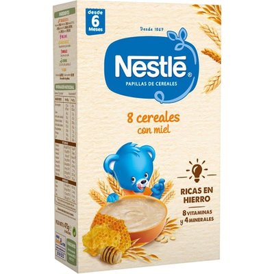NESTLÉ Papilla 8 Cereales Con Miel, A Partir De Los 6 Meses, 475g NESTLÉ Papilla 8 Cereales Con Miel, A Partir De Los 6 Meses, 475g