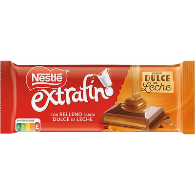 Chocolate Con Leche Con Relleno Sabor A Dulce De Leche (38,7%) Y Cereal Tostado (2,1%) Chocolate Con Leche Con Relleno Sabor A Dulce De Leche (38,7%) Y Cereal Tostado (2,1%)