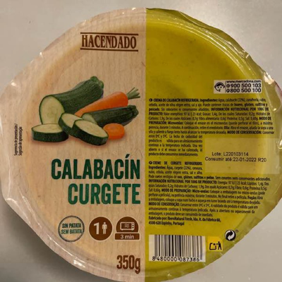Crema de calabacin Crema de calabacin
