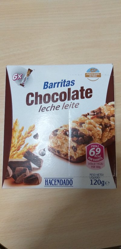 Barritas chocolate con leche Barritas chocolate con leche