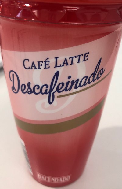 Cafe latte descafeinado Cafe latte descafeinado