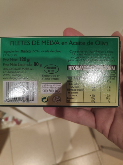 Filetes de melva en aceite de oliva Filetes de melva en aceite de oliva