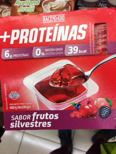 Gelatina sabor frutos silvestres Gelatina sabor frutos silvestres
