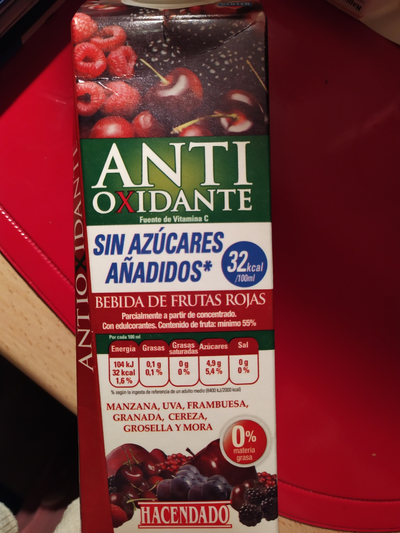 Bebida de frutas rojas Bebida de frutas rojas