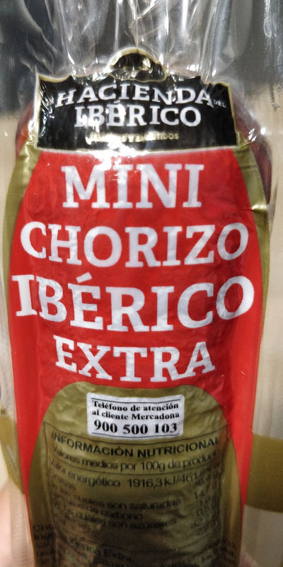 Chorizo ibérico extra Chorizo ibérico extra