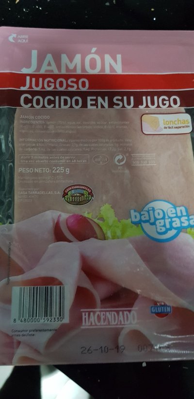 Jamón jugoso cocido en su jugo Jamón jugoso cocido en su jugo