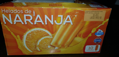 Helados de naranja Helados de naranja