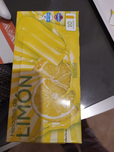Helados de limón Helados de limón
