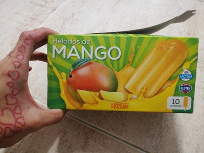 Helados de mango Helados de mango