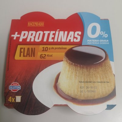 Flan + proteínas Flan + proteínas