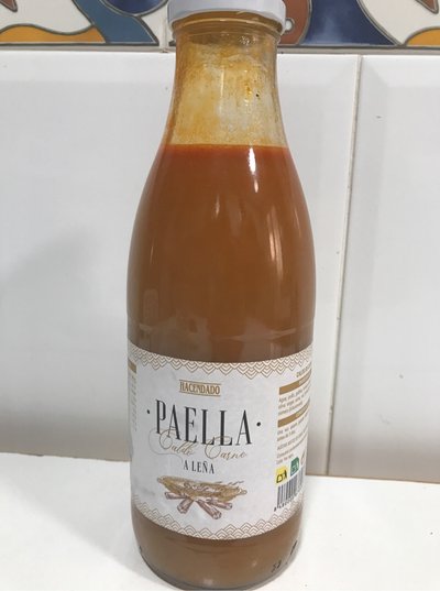 Caldo de carne a leña para paella Caldo de carne a leña para paella
