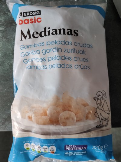 Gambas peladas crudas Gambas peladas crudas