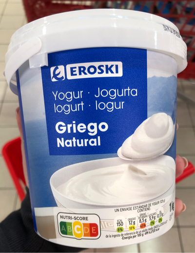 Yogur griego natural Yogur griego natural