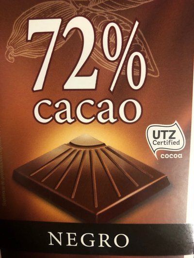 Chocolate 72% cacao Chocolate 72% cacao