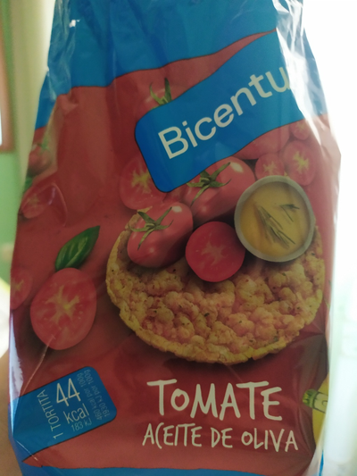 Tortitas de maíz sabor tomate Tortitas de maíz sabor tomate
