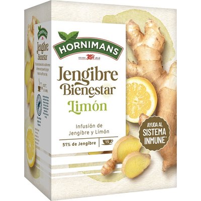 Hornimans Infusión Jengibre Bienestar Con Limón 15 Bolsitas Hornimans Infusión Jengibre Bienestar Con Limón 15 Bolsitas