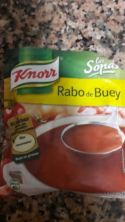 Sopa deshidratada de rabo de buey Sopa deshidratada de rabo de buey