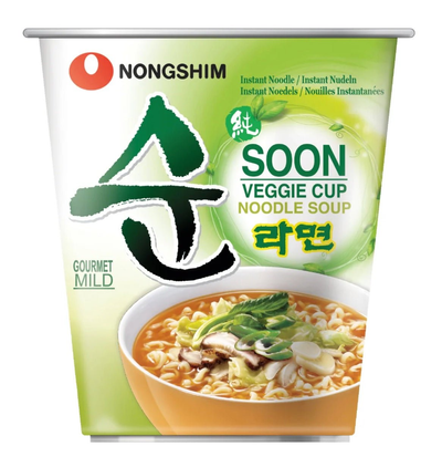 Nong Shim Instant Nudeln Veggie Cup Noodle Soup Mild, 67 G Nong Shim Instant Nudeln Veggie Cup Noodle Soup Mild, 67 G