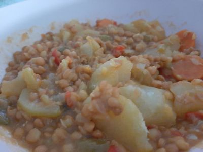 Lentejas con verduras