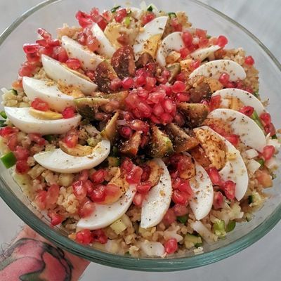 Ensalada de cuscús y granada