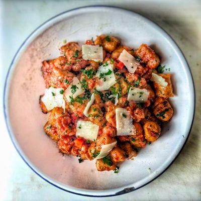 Gnocchi de calabaza y boniato