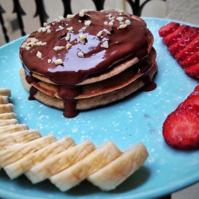 Tortitas de avena y plátano