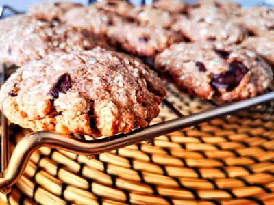 Galletas integrales con avena y chocolate