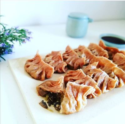 Gyozas de verduras y champiñones