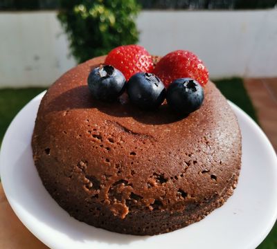 Brownie al microondas (receta definitiva) 