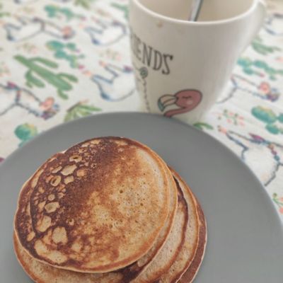 Tortitas de avena y plátano