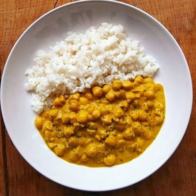 Curry de garbanzos